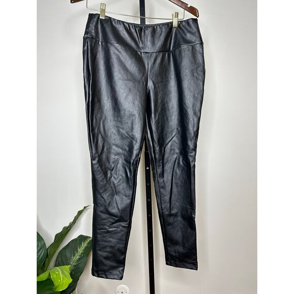 Kendall & Kylie Faux Leather Pants- Size Large - Picture 1 of 4